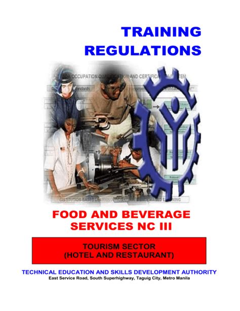 FOOD AND BEVERAGE SERVICES NC III .
